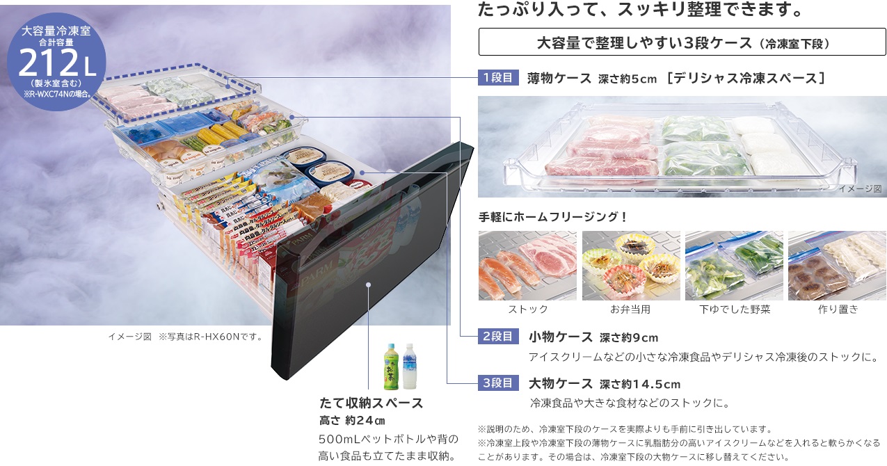 tủ lạnh Hitachi R-WXC74T